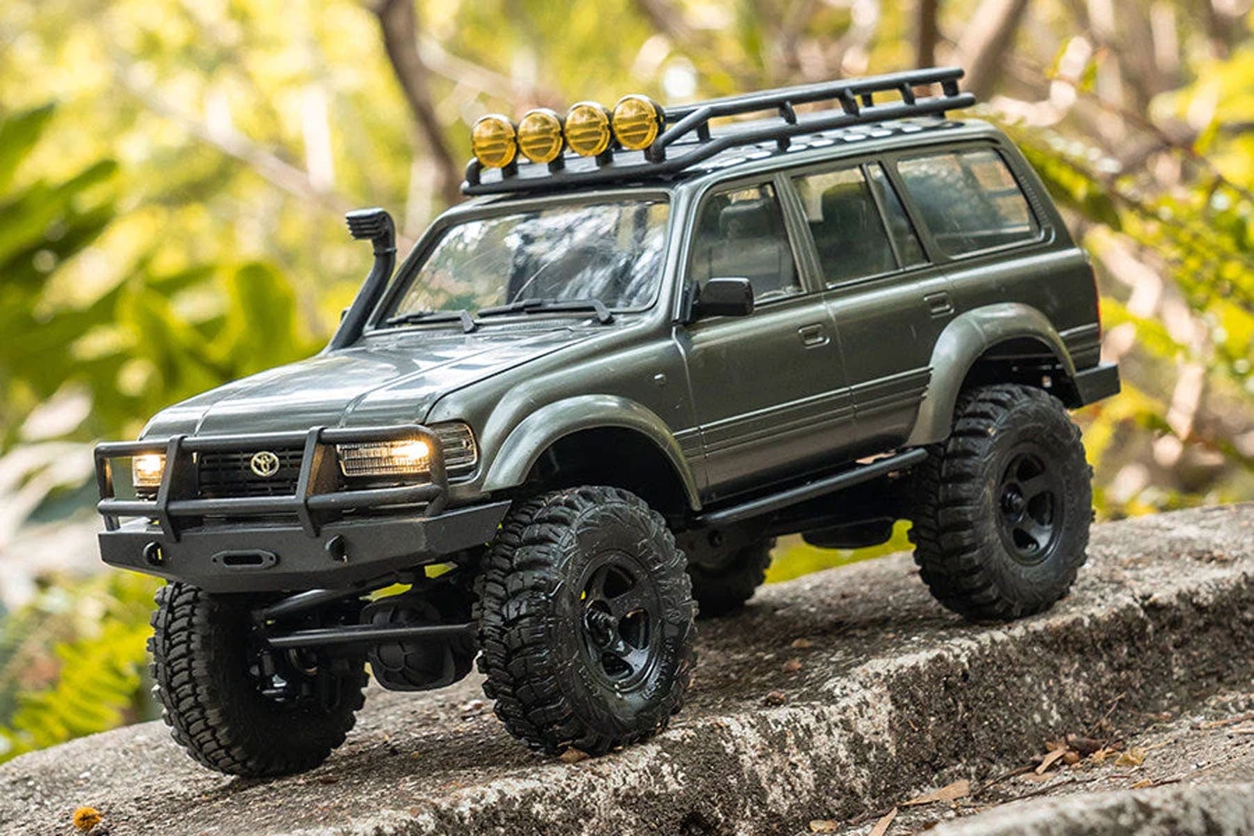 FMS FCX18 Toyota LC80 Grey 1/18 Scale 4WD Crawler - RTR