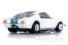 Load image into Gallery viewer, AFX Mega G+ HO Scale 1965 Shelby Mustang GT350 White/Blue Slot Car AFX22068
