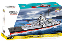 Load image into Gallery viewer, COBI German Battleship Bismarck 1:300 Scale Building Block Set COBI-4841
