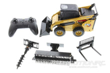 Load image into Gallery viewer, Diecast Masters 1/16 Scale Caterpillar 272D3 Skid Steer Diecast Loader - RTR with Bucket, Auger, Forks, and Broom - (OPEN BOX) DCM28007(OB)
