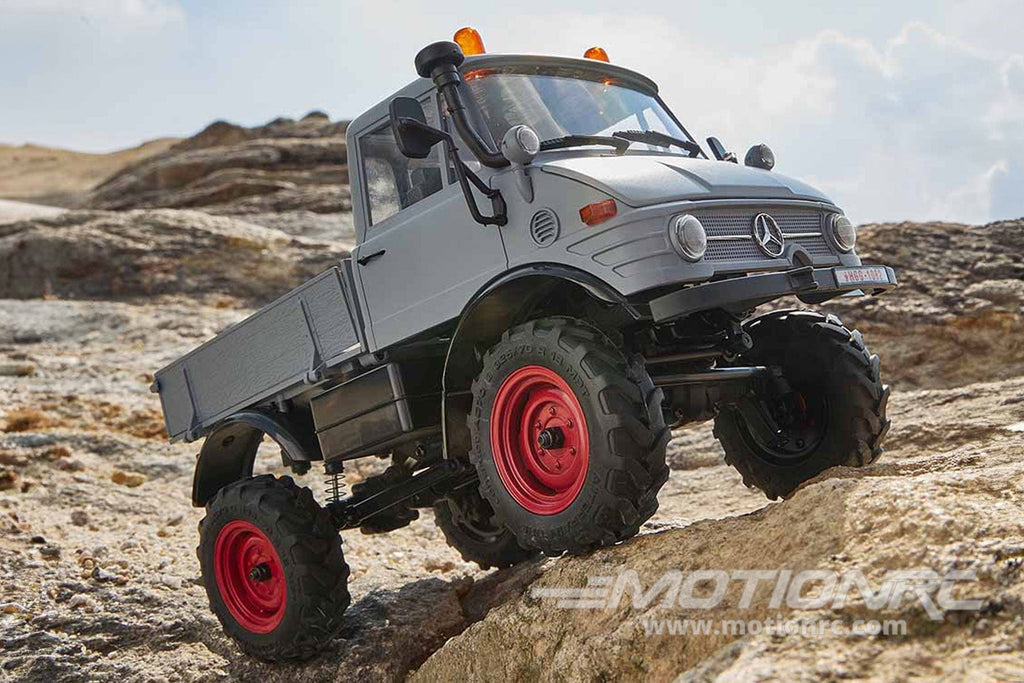 FMS FCX24 Grey Mercedes-Benz Unimog 421 1/24 Scale 4WD Crawler - RTR FMS12405RTRGY