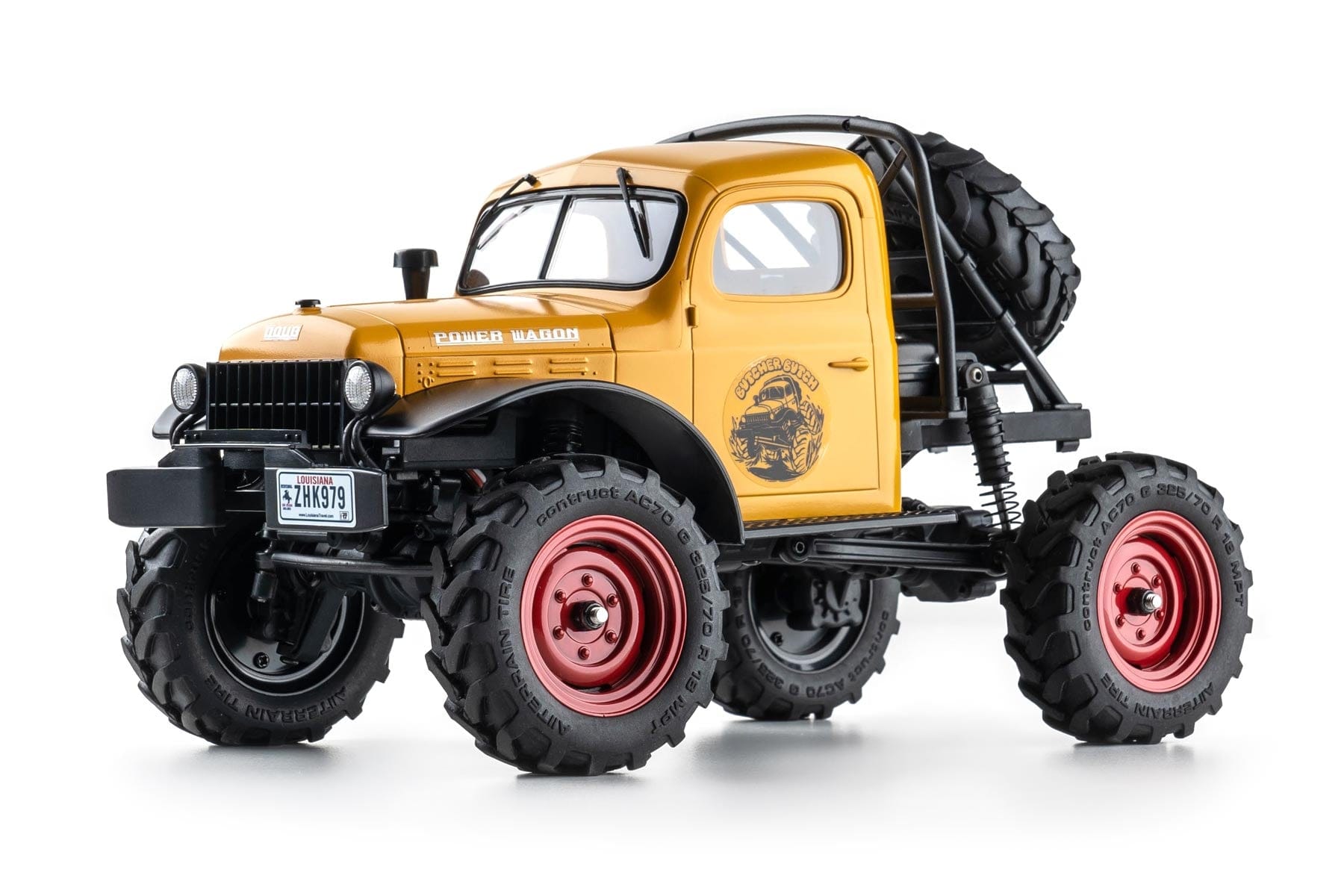 FMS FCX24 Power Wagon Yellow 1/24 Scale 4WD Crawler - RTR FMS12401RTR-Yellow