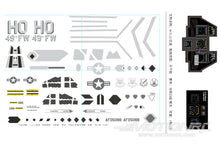 Load image into Gallery viewer, Freewing 80mm F-22 Raptor Decal Sheet FJ2231107
