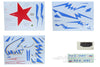 Freewing 80mm MiG-29 Fulcrum Red Star Decal Set FJ3162107