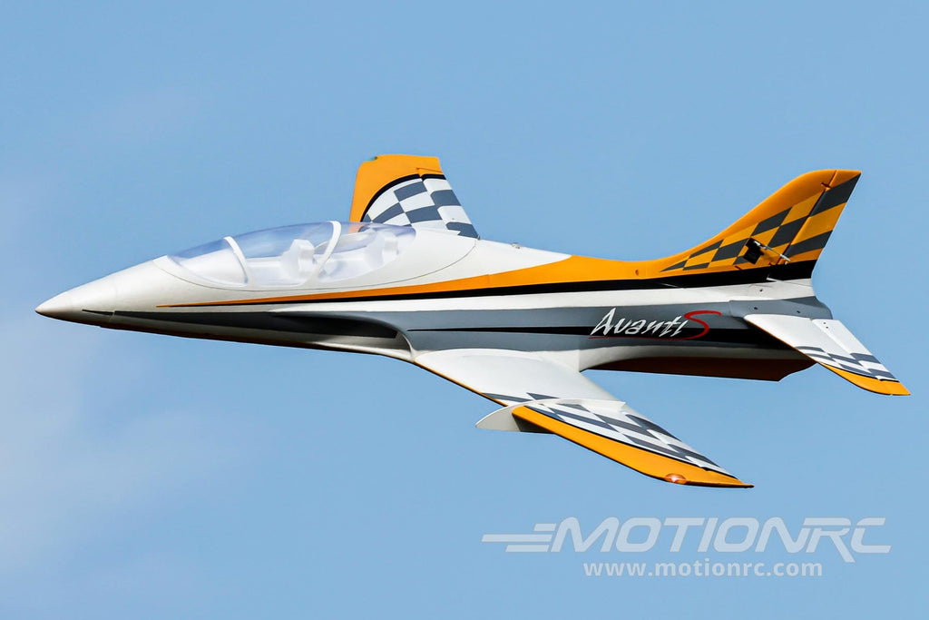 Freewing Avanti S V2 Yellow 80mm EDF Sport Jet - ARF PLUS FJ21215AP