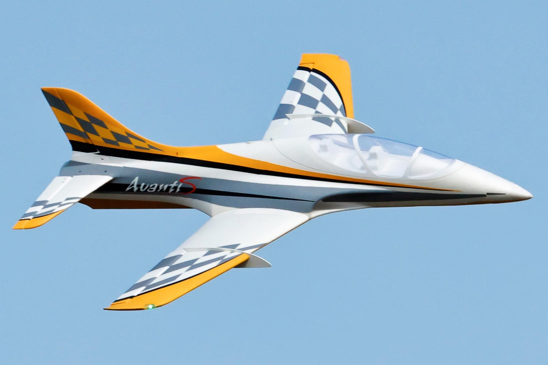 Freewing Avanti S V2 Yellow 80mm EDF Sport Jet - PNP FJ21215P