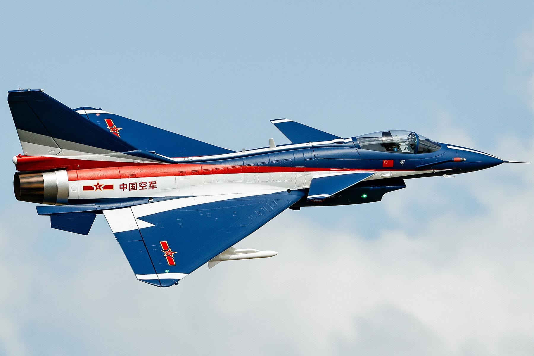 Freewing PLAAF J-10A Blue/White Ultra Performance 90mm EDF Jet - PNP FJ32122P