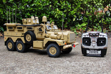 Load image into Gallery viewer, Heng Guan US Military MRAP Tan 1/12 Scale 6x6 Armored Tactical Vehicle - RTR HGN-P602
