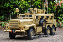 Load image into Gallery viewer, Heng Guan US Military MRAP Tan 1/12 Scale 6x6 Armored Tactical Vehicle - RTR HGN-P602
