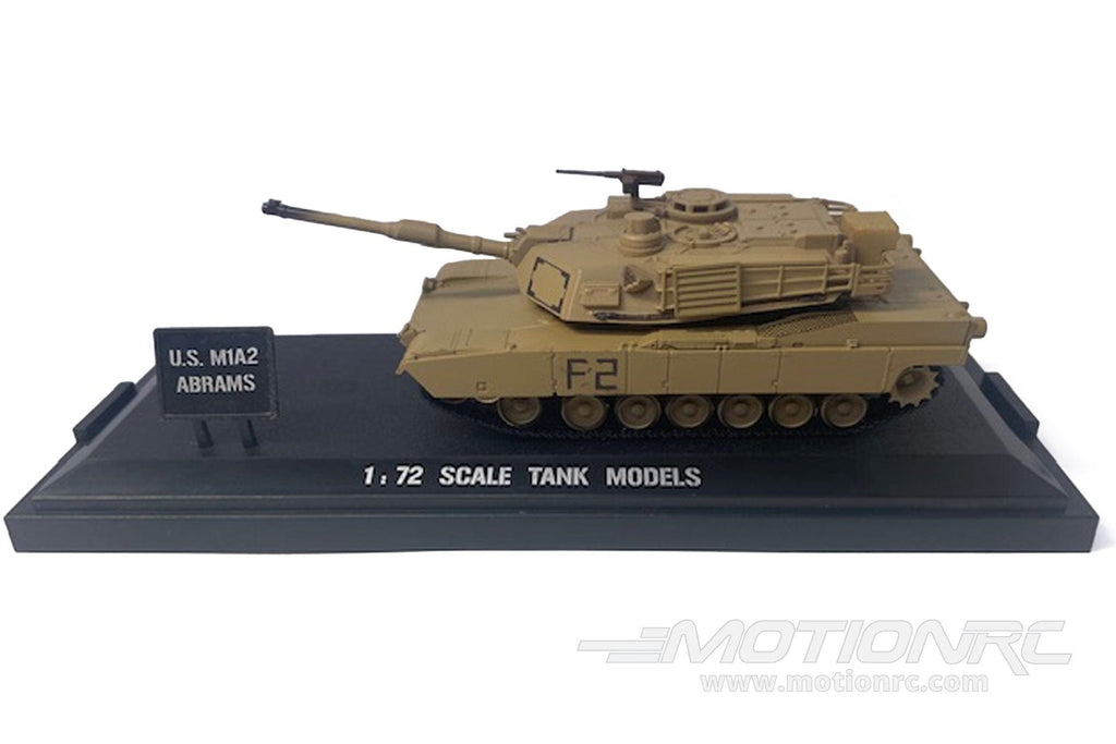 Heng Long 1/72 Scale US M1A1 Abrams Assembled Plastic Model with Display Case HLG8802