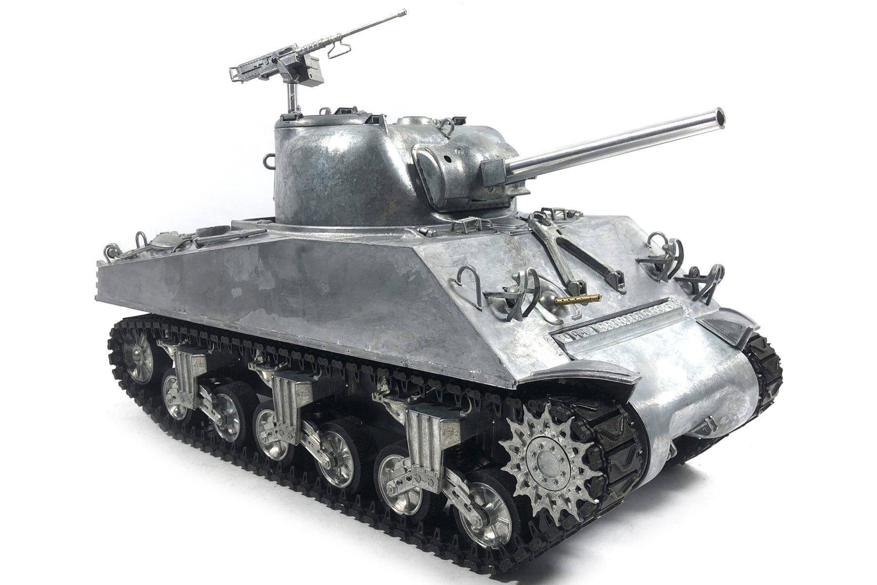 Mato USA M4A3(75) Sherman Unpainted Metal 1/16 Scale Battle Tank - RTR MAT1230-001