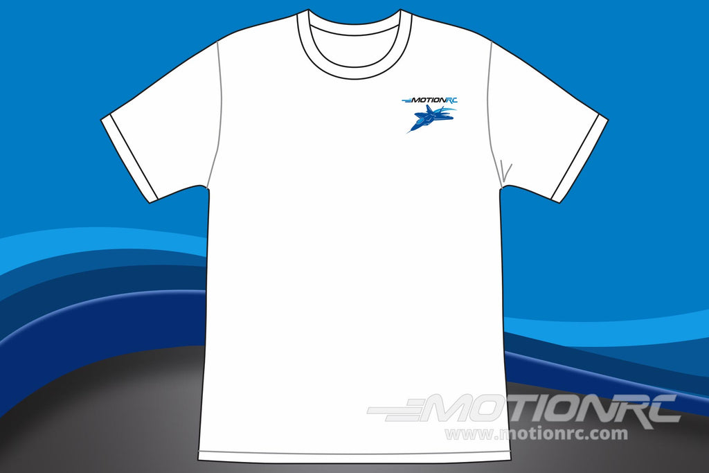 Motion RC F-22 Raptor Graphic T-Shirt - White MRC7015-008-M