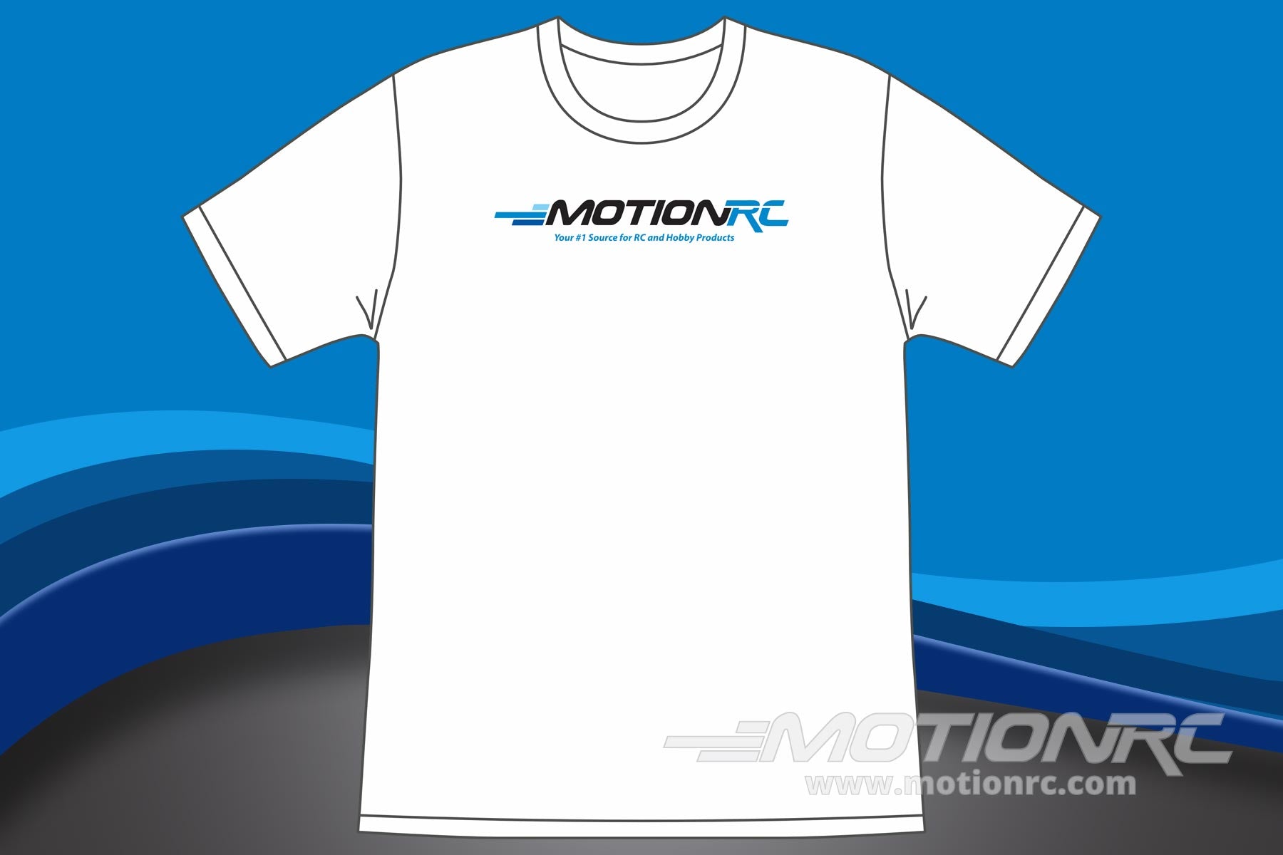 Motion RC Logo Graphic T-Shirt - White MRC7015-004-M