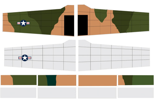 Nexa 1770mm T-28 Trojan Camo Covering Set - Wing NXA1056-308