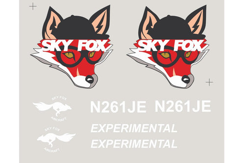 Nexa 2540mm Skyfox Sti Decal Set NXA1067-107