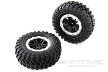 Load image into Gallery viewer, Primus 1/10 Scale Crawler Tires and Chrome Wheels - Mounted Set PRM5016-007
