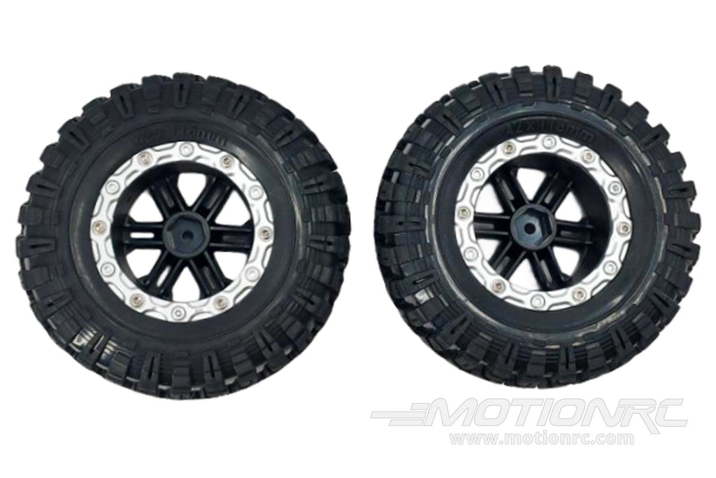 Primus 1/10 Scale Crawler Tires and Grey Wheels - Mounted Set PRM5016-006