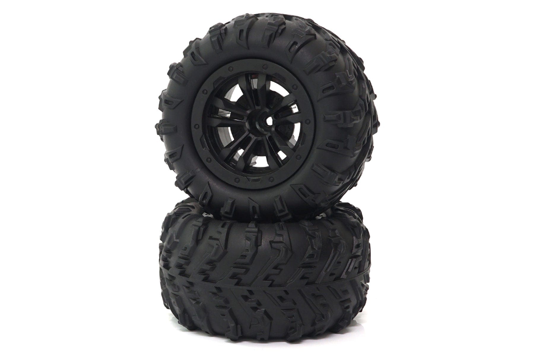 Primus 1/16 Scale DT16 Wheels and Tires Mounted (pr.) PRM5016-021