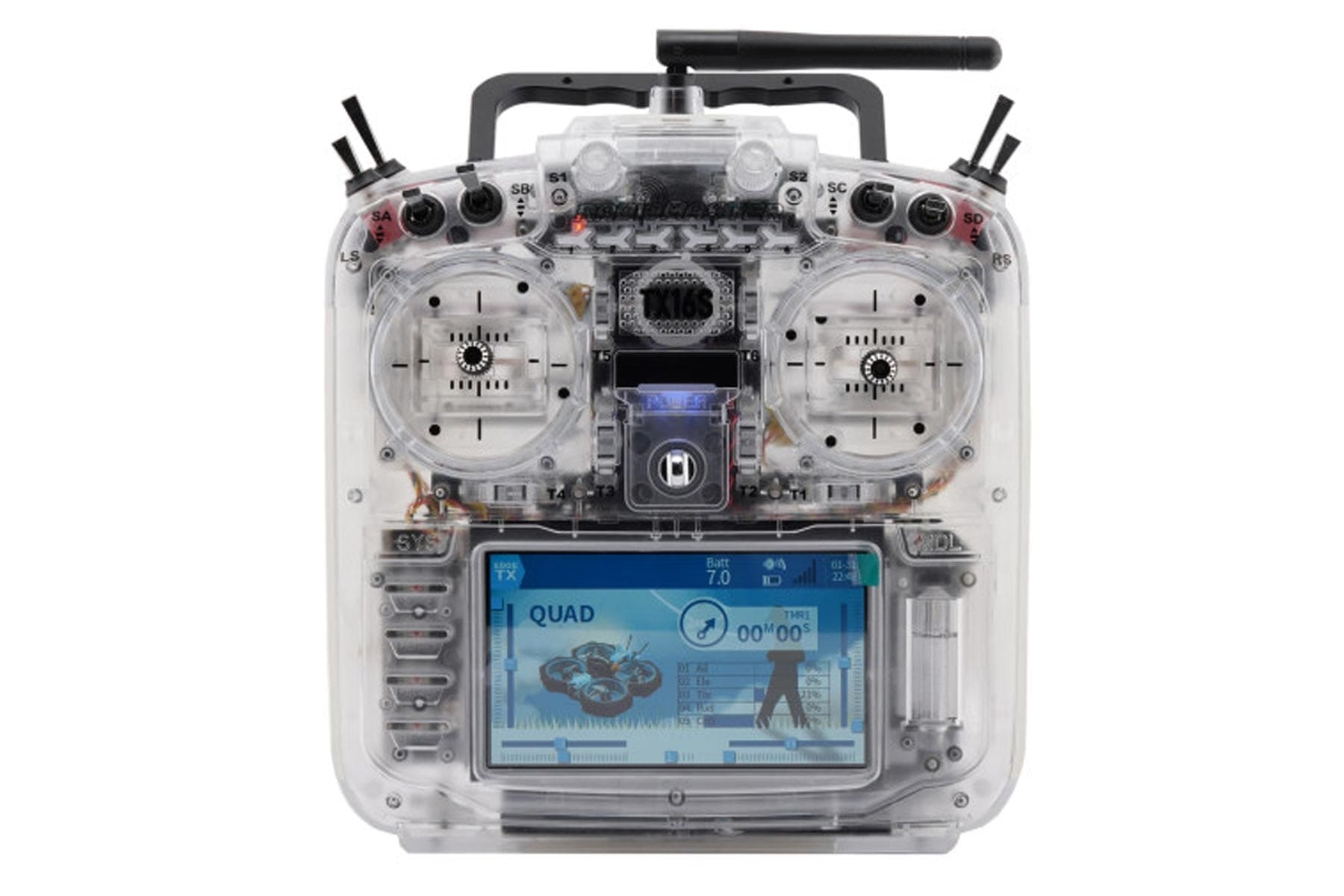 RadioMaster TX16S MKII HALL V4.0 16-Channel ELRS Transmitter (Transparent RGB Edition) HP0157-0071-M2