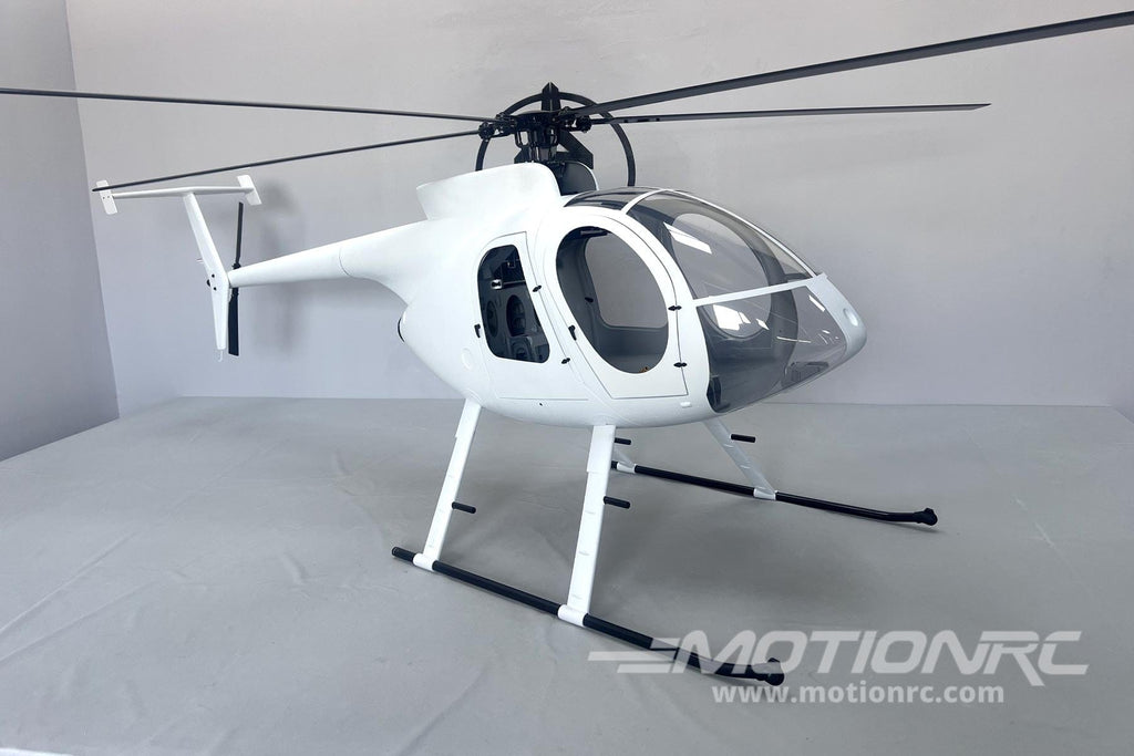 Roban MD-500E White 800 Size Scale Helicopter - ARF RBN-MD-W8