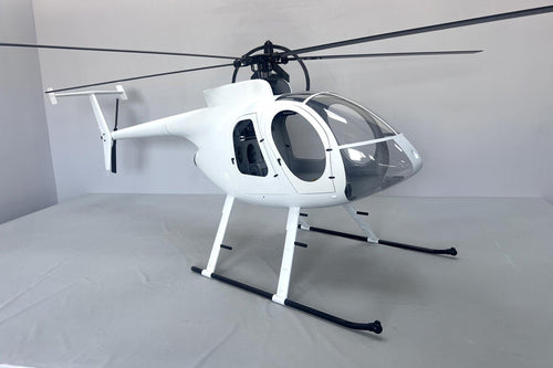 Roban MD-500E White 800 Size Scale Helicopter - ARF RBN-MD-W8