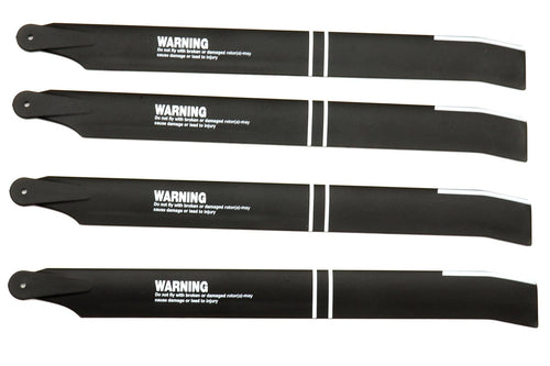 RotorScale 250 Size AH-64 Apache Main Blade Set (4) RSH1018-102