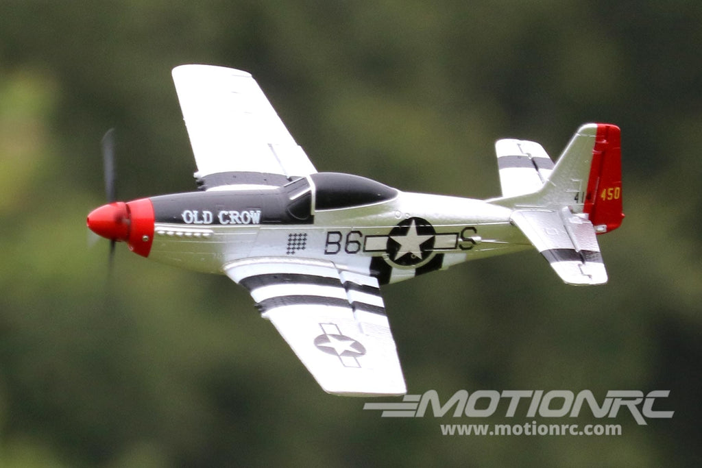 Skynetic P-51D Mustang "Old Crow" EPP with Gyro 400mm (15.7") Wingspan - RTF - (OPEN BOX) SKY1055-001(OB)