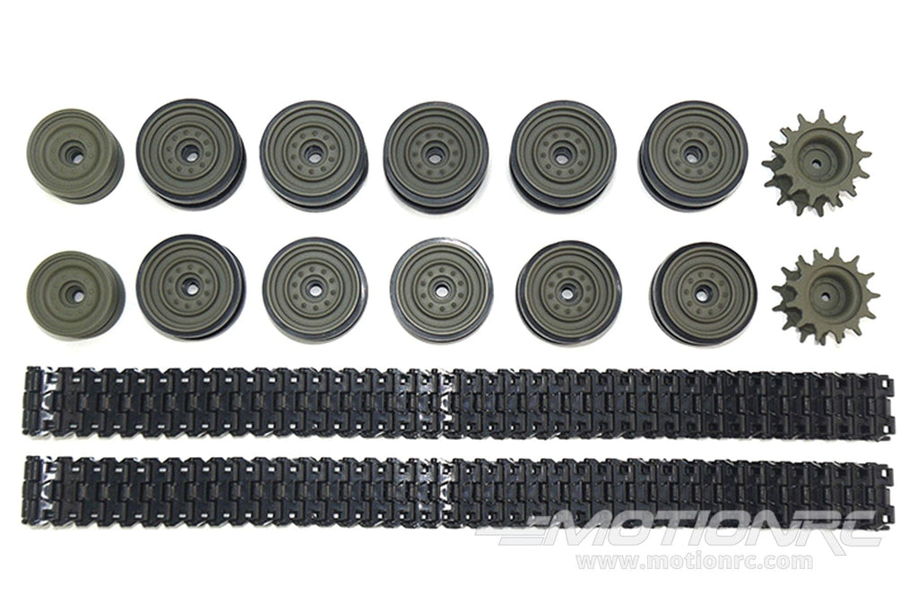 Tongde 1/16 Scale US M24 Chaffee Plastic Tracks, Sprockets, Drive Wheels, and Road Wheels Set TDE1007-106