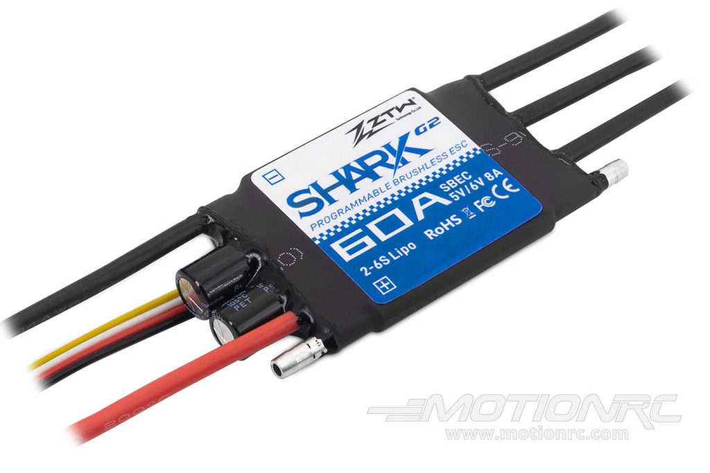 ZTW Shark G2 60A ESC with 8A SBEC ZTW7060210