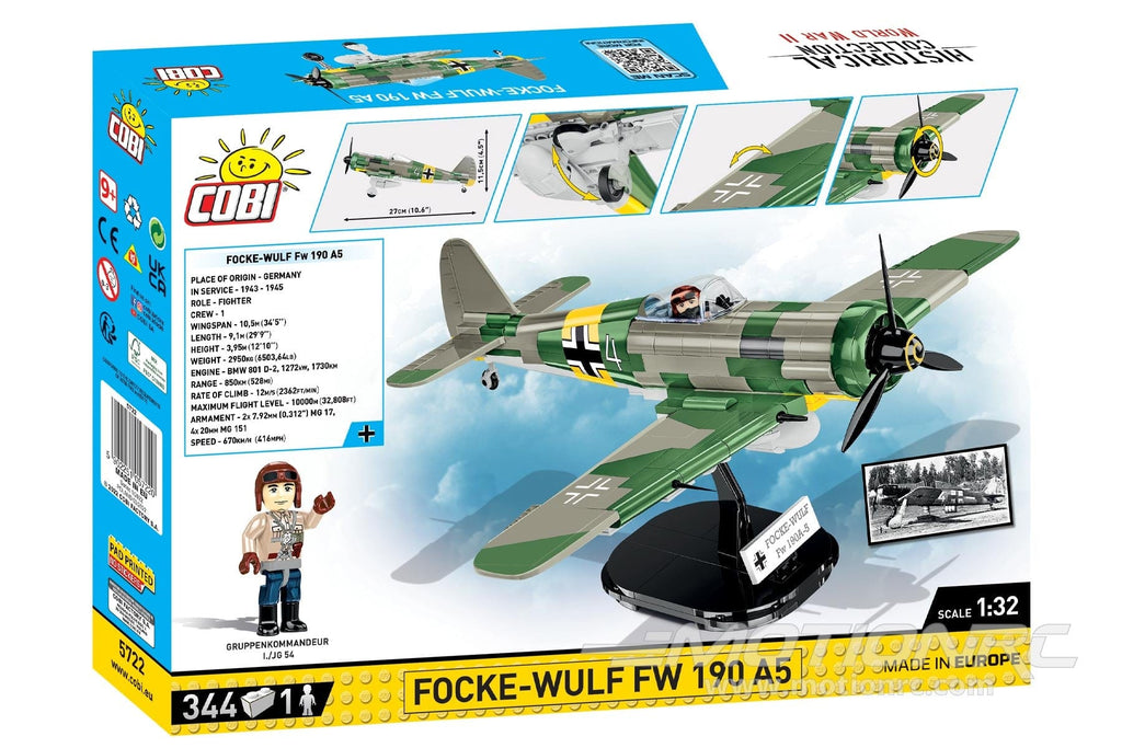 COBI Focke-Wulf FW190 A5 1:32 Scale Building Block Set [COBI-5722 ...