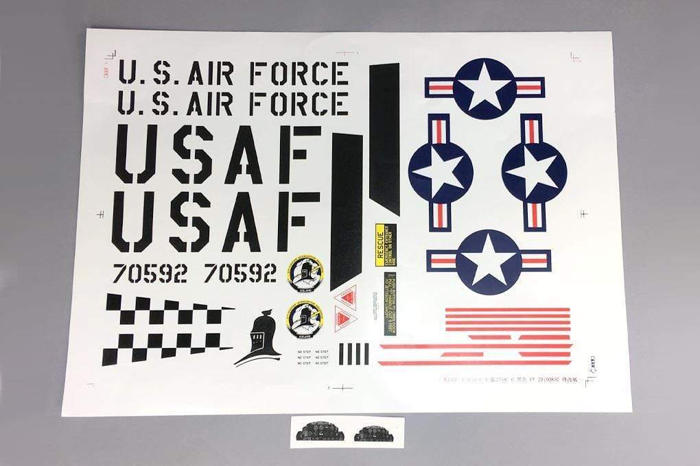 Freewing 80mm EDF T-33 Decal Sheet - USAF [FJ2171107] Motion RC