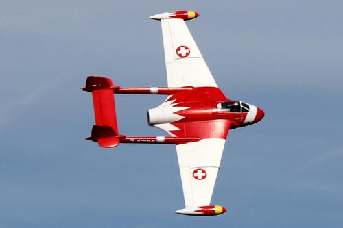 Freewing de Havilland DH-112 Venom V2 Swiss Red High Performance 90mm EDF Jet - PNP RJ30233P