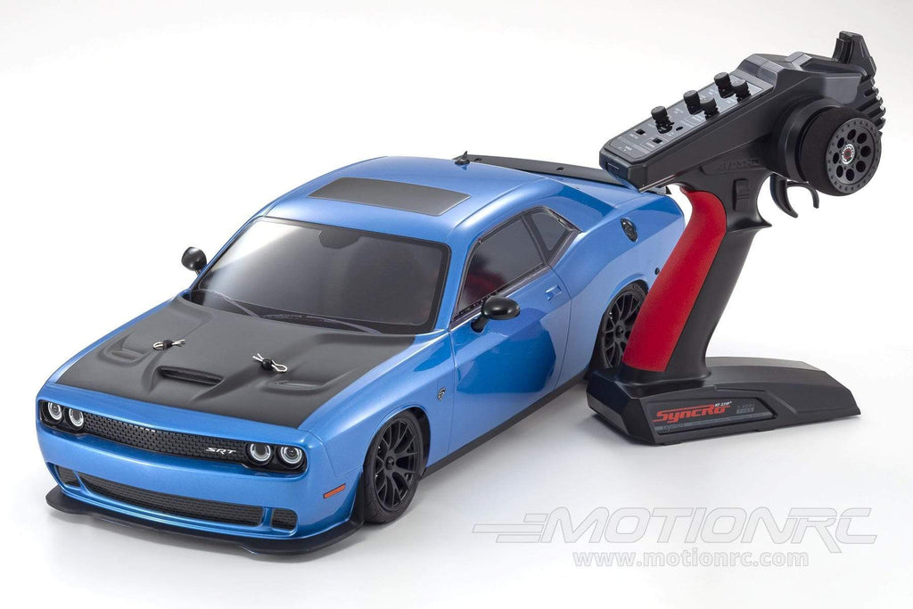 Kyosho Fazer Mk2 Blue Dodge Challenger Srt Hellcat 110 Scale 4wd Car Rtr Kyo34415t2 Motion Rc 3109